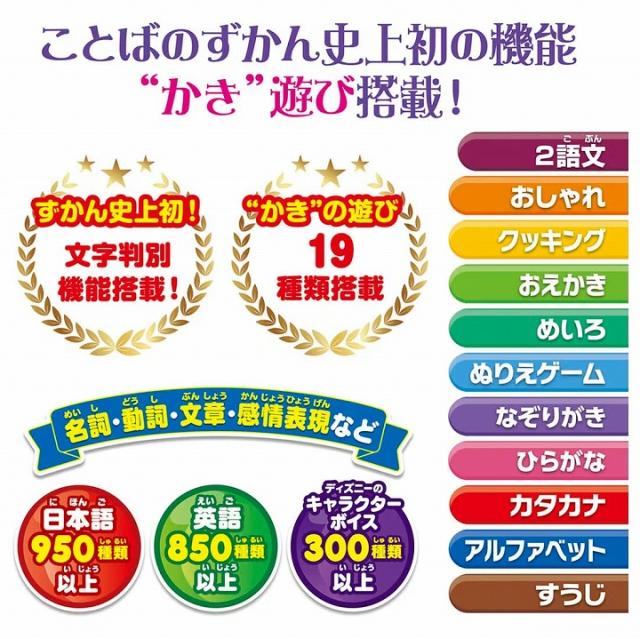 よみかきレッスン!マジカルボードずかん ディズニーキャラクターズ マジカルプレイタイム タカラトミー ディズニー Disney 知育玩具 プレゼント ギフト ミニカー_8