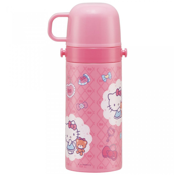 子供用2WAYボトル ハローキティ おしゃれガール ストロー飲み400ml