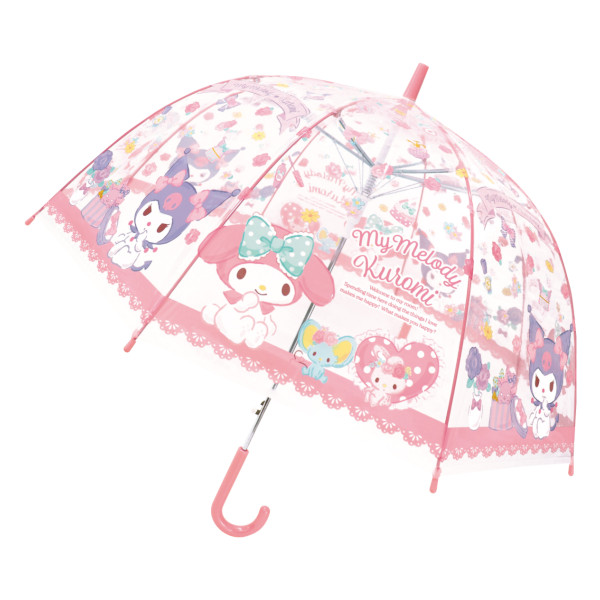子供 ビニール傘 55cm マイメロディ＆クロミ 32479 ジェイズ 