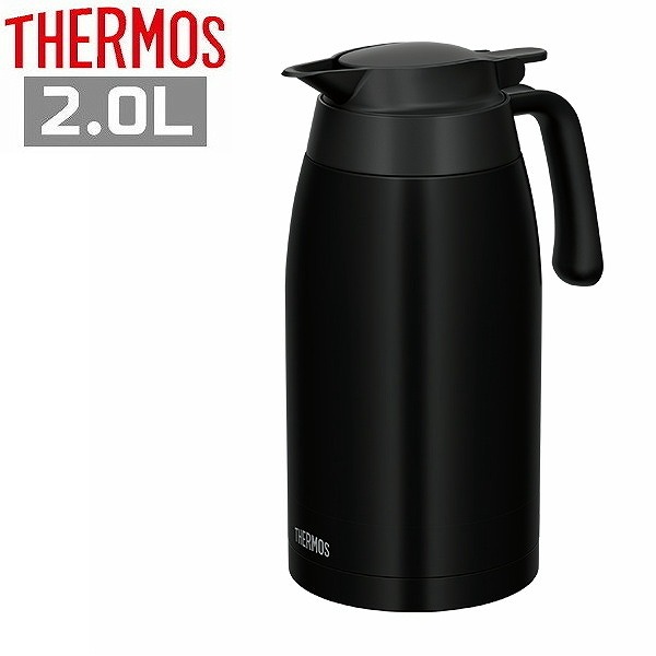 サーモス ステンレスポット TTB-2001 MTBK 2000ml 2L マットブラック 保冷 保温 卓上ポット ギフト プレゼントの通販は
