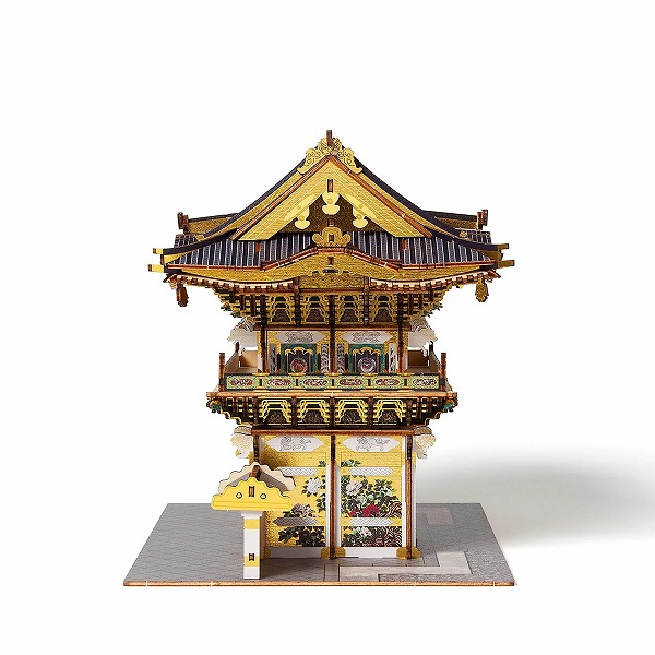 メール便送料無料 Wooden Art ki-gu-mi 日光東照宮 陽明門 カラーVer.  木製 ウッドパズル 立体パズル エーゾーン 木組 工作 おもちゃ インテリア_7