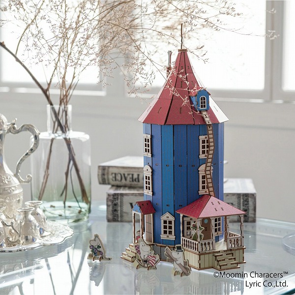 ムーミン Wooden Art ki-gu-mi ムーミンやしき 木製 ウッドパズル 立体パズル 木組 工作 おしゃれ インテリア