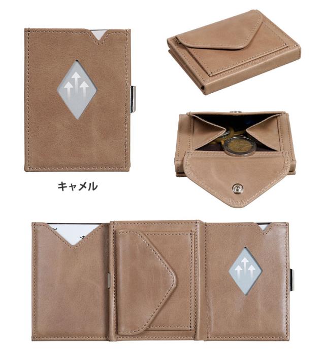 EXENTRI エキセントリ マルチウォレット スキミング押しとどめる RFID立ちはだかる 全9色【ミニマル/三つ折り紙入れ/本革/歌留多入れ/御釣り入れ/薄型】