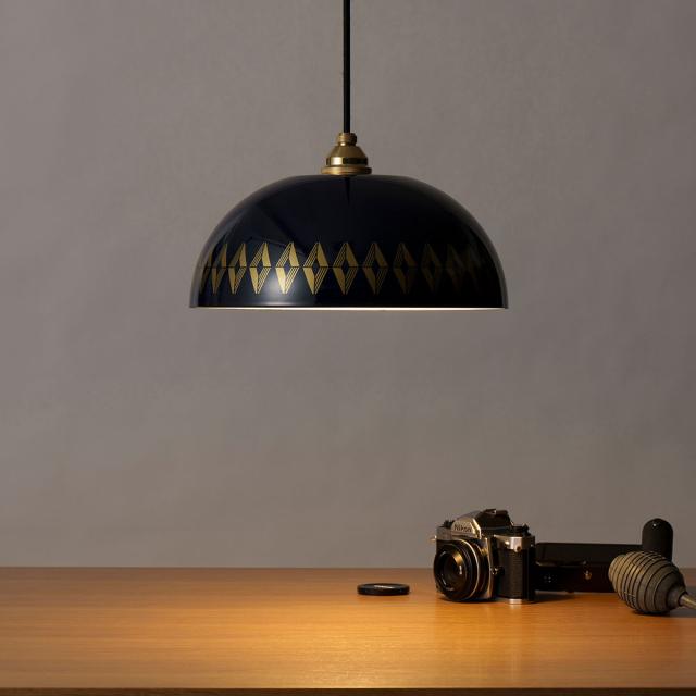 ランプシェード ホーロー 琺瑯ランプ 31cm E26 LED電球専用 シーリングカバー 真鍮製ソケットカバー 富士ホーロー Remo レモ 【 天井照明 直付け 引っ掛けシーリング エナメル 琺瑯 コード調節 】