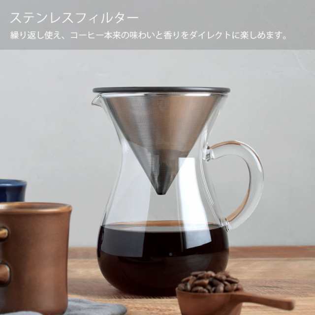 キントー SCS コーヒーカラフェセット 2cups ステンレス 27620 KINTO