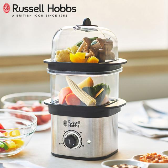 ラッセルホブス クイックミニスチーマー Russell Hobbs 3000JP 【 蒸し器 せいろ 電気 電動 ゆで卵メーカー スチームクッカー フードスチーマー 卓上 コンパクト キッチン家電 】の通販は 5,500円