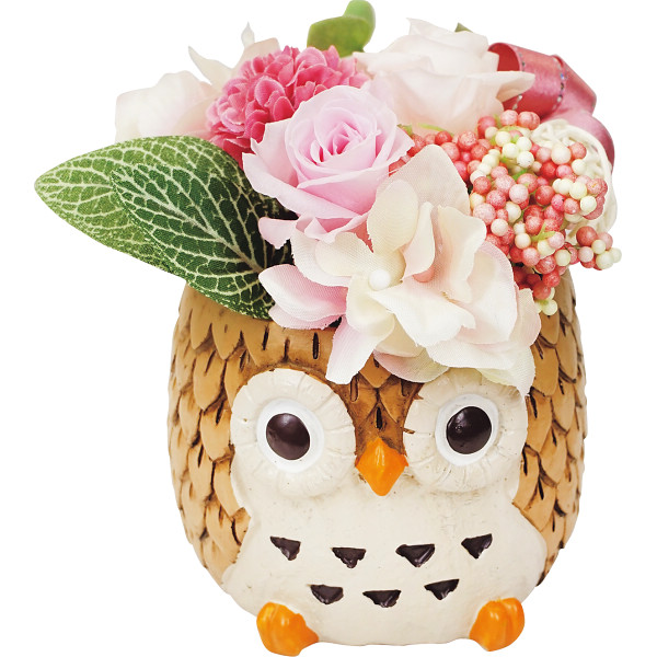 母の日 花 プリザーブドフラワー 送料無料 しあわせふくろう薄紅 プリザーブドフラワー 母の日ギフト Mother S Day 21 プリザ インの通販はau Pay マーケット ギフト グルメ北海道