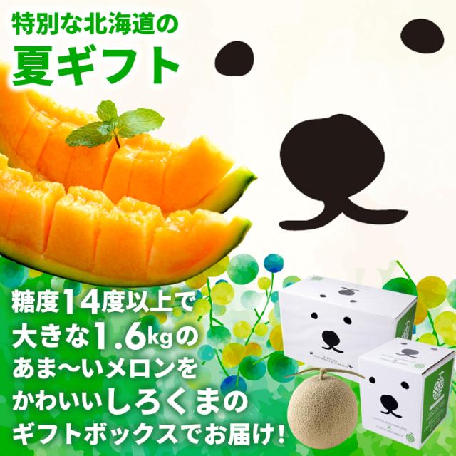 しろくまセットメロンメロン 2026年予約 お中元 ギフト メロン 送料無料 SHIROKUMA SWEET 北海道産