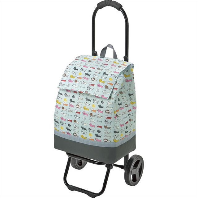 ファッション バッグ ギフト 送料無料 ネコ柄ショッピングカート(スカイブルー)(15-5038-81) / お祝い 出産 結婚 出産祝い 結婚祝い 御祝い 贈り物 プレゼント 誕生日 記念日 誕生日プレゼント 雑貨 小物 日用品 便利 かわいい おしゃれ 景品 コンペの通販は 5,491円