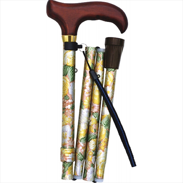 ファッション 小物 ギフト 送料無料 花柄折りたたみステッキ(花柄×ブラウン)(43-F1) / 御歳暮 冬ギフト 内祝い お返し お祝い 出産 結婚 出産祝い 結婚祝い 御祝い 贈り物 誕生日 記念日 誕生日プレゼント 雑貨 小物 生活雑貨 日用品 便利 かわいい おしゃれ 景品 コンペ