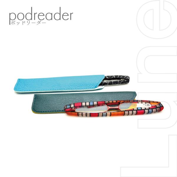 送料無料 おしゃれな折りたたみ式 既製老眼鏡 Podreader ポットリーダーリーディンググラス 携帯 ケース付 の通販はau Pay マーケット リュネメガネコンタクト