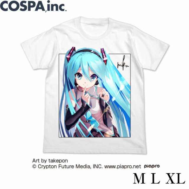 初音ミク フルカラーtシャツ Takeponver White L Cospa 公式 M L Xlサイズの通販はau Pay マーケット インターネットショップallcam