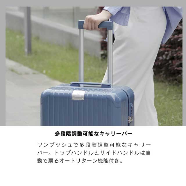 GRIFFINLAND スーツケース Lサイズ キャリーケース キャリーバッグ NOBLE ノーブル FK-2823 L メンズ レディース 男女兼用 旅行カバン ファスナー 大型 安い 軽量 海外 国内 旅行 おすすめ かわいい 女子旅_6