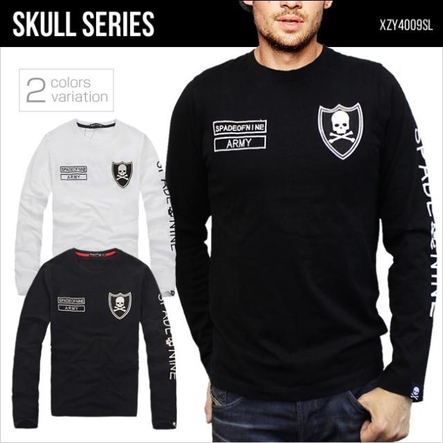 ロングtシャツ 長袖 メンズ Tシャツ スカル ドクロ ゴルフウェア イタリア アーミー Skull Xzy4009slの通販はau Pay マーケット ハニーフレーバー