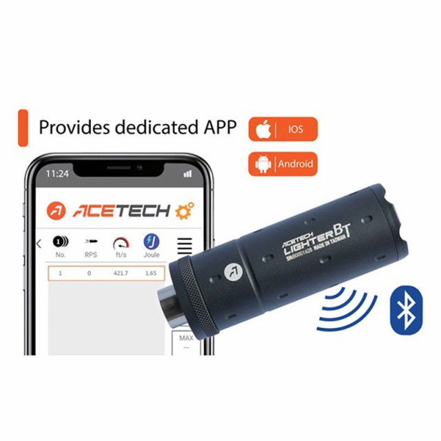 ACETECH Lighter BT(Bluetooth) 弾速計トレーサーユニット (レッド