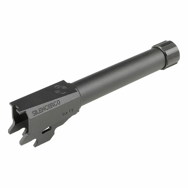 C&C Tac SilencerCoスタイル タクティカルアウターバレル 11mm正ネジ 14mm逆ネジ 変換アダプター付属 (SIG AIR/VFC M18対応) BK