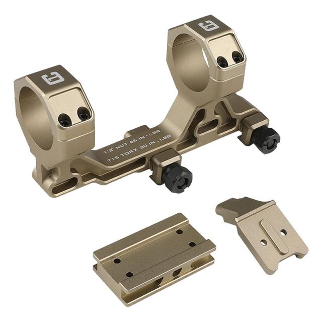 【セール】Airsoft Artisan BOスタイル 30mmモジュラースコープマウント (H=1.93") T1/T2アダプター搭載 DDCの通販は