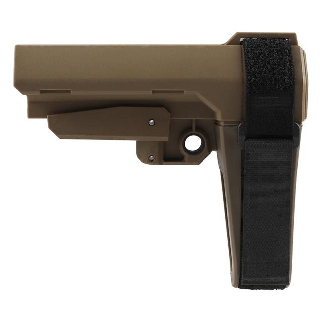 BJ Tac Sbtactial SBA3タイプ ピストルストック ナイロン FDE