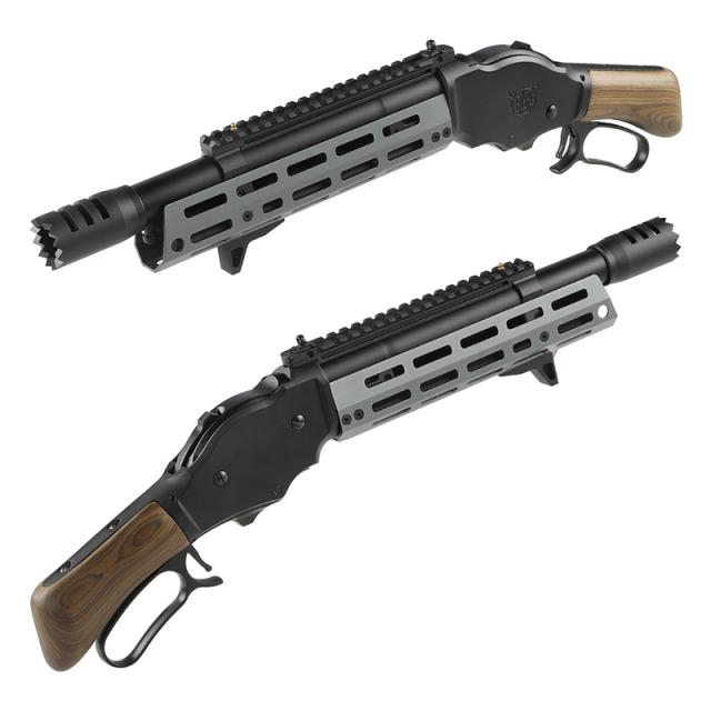 Golden Eagle ウィンチェスター M1887 ライブカート式 ガスショットガン A.T.P. Series FDE/RealWood ソードオフ コンパクトの通販は