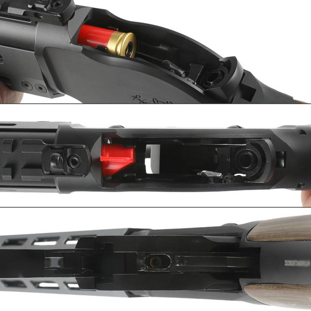 Golden Eagle ウィンチェスター M1887 ライブカート式 ガスショットガン A.T.P. Series Black/RealWood ソードオフ コンパクトの通販は