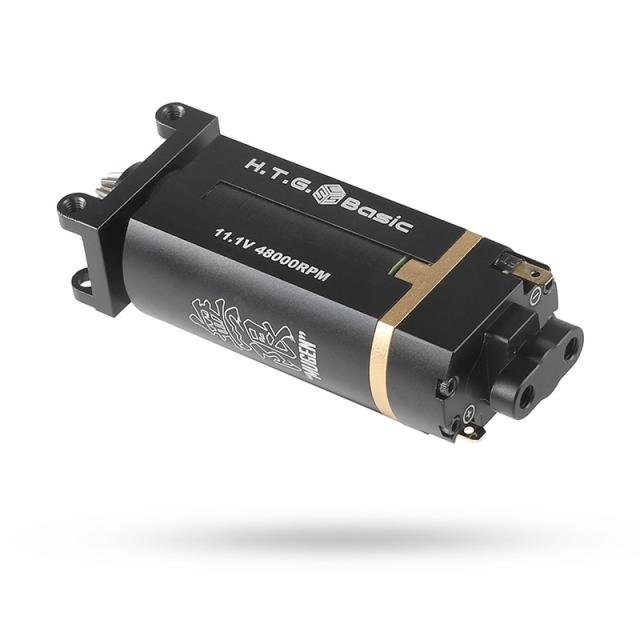 HTGベーシック MUGEN 無限 ブラシレスモーター ショート スリム 電動ガン用モーター 【回転数/起動トルク自由設定/逆転防止機構標準搭載(特許使用)】電子トリガー対応の通販は 20,306円