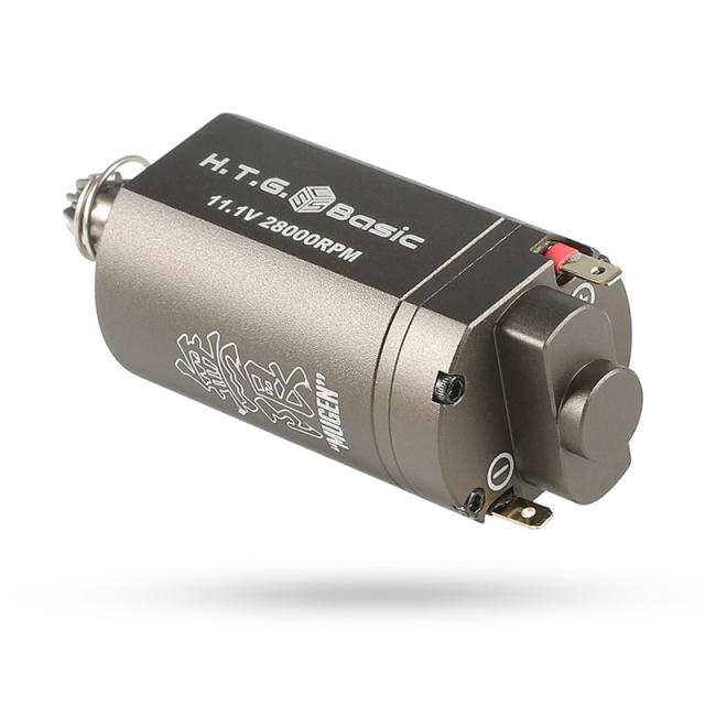 HTGベーシック MUGEN ELITE 無限ブラシレスモーター エリート ショート 28K 電動ガン用モーター【回転数/起動トルク2段切替】【逆転防止機構標準搭載(特許使用)】【電子トリガー対応】の通販は 17,600円
