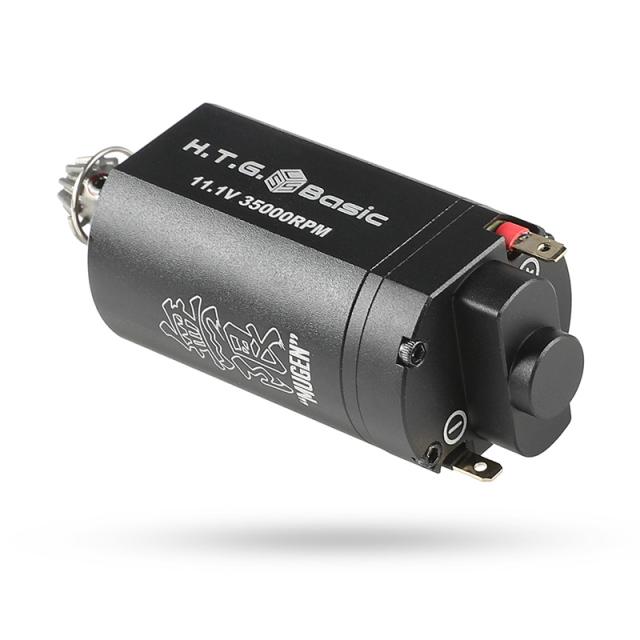 HTGベーシック MUGEN ELITE 無限ブラシレスモーター エリート ショート 35K 電動ガン用モーター【回転数/起動トルク2段切替】【逆転防止機構標準搭載(特許使用)】【電子トリガー対応】の通販は 17,600円