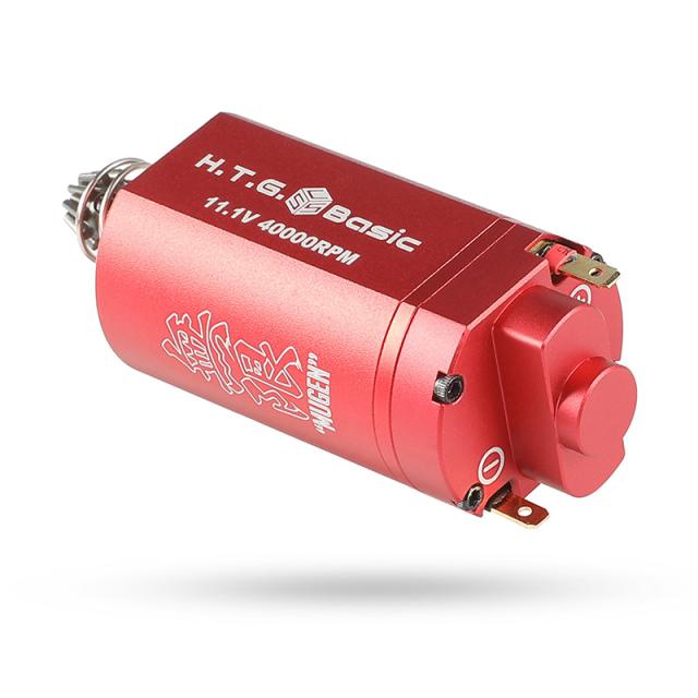 HTGベーシック MUGEN ELITE 無限ブラシレスモーター エリート ショート 40K 電動ガン用モーター【回転数/起動トルク2段切替】【逆転防止機構標準搭載(特許使用)】【電子トリガー対応】の通販は 17,600円