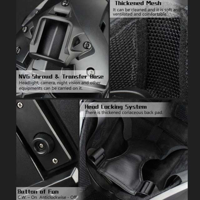 WoSporT モジュラーヘルメット ファン付 Obsidianの通販は