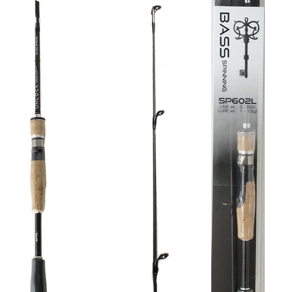 バス釣りセット　超軽量　カーボンロッド　スピニングロッド　S602L バスロッド アンロック バス S602L （バスロッド スピニングモデル）の通販はau