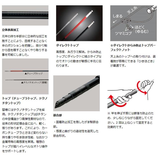 がまかつ がま鮎 パワーソニック 振抜早瀬9.0 (鮎竿)(大型商品A)_1