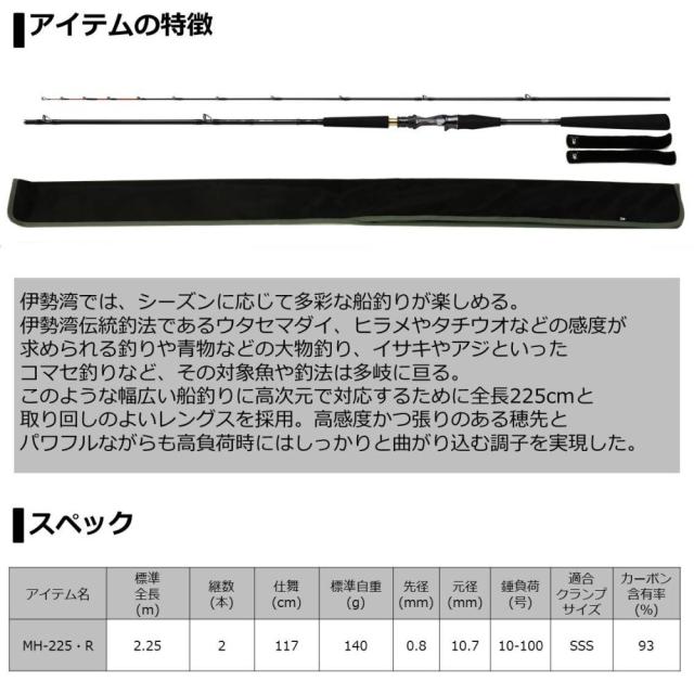 ダイワ メタリア伊勢湾ゲーム MH-225・R (船竿)【送料無料】_4