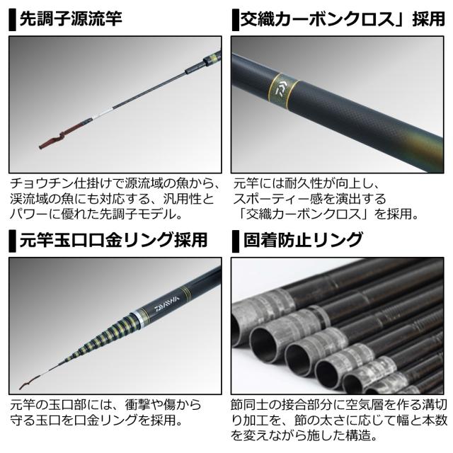 ダイワ 源弓 硬調 61・N (渓流竿)【送料無料】