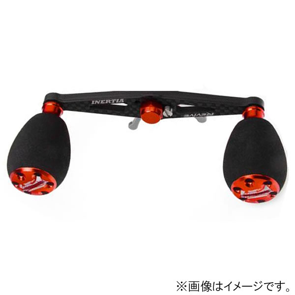 リバイブ イナーシャカーボンハンドル シマノ用 92mm レッド R-IN92SH-R (リール カスタムパーツ リール ハンドル)【送料無料】