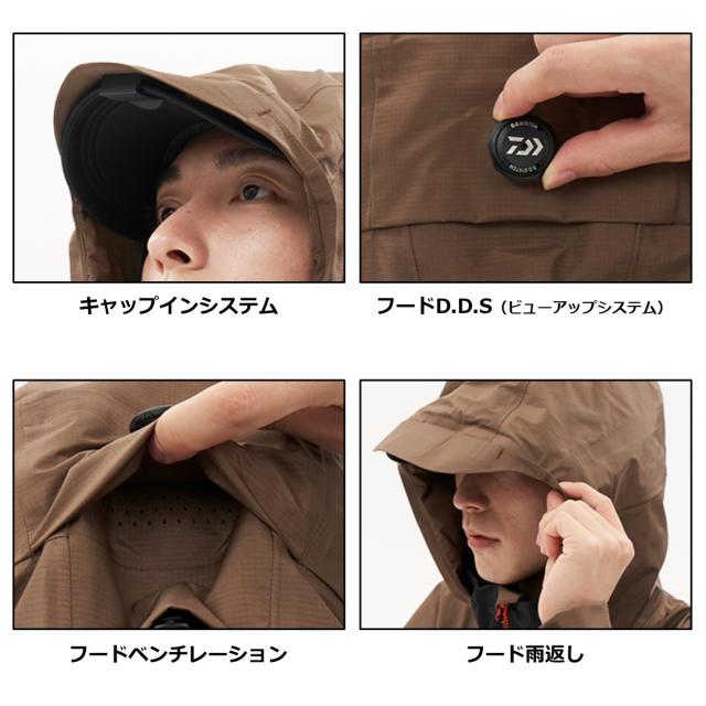 ダイワ ゴアテックス フォグラージャケット ブラック DR-1323J (レインウェア レインジャケット)【送料無料】_3