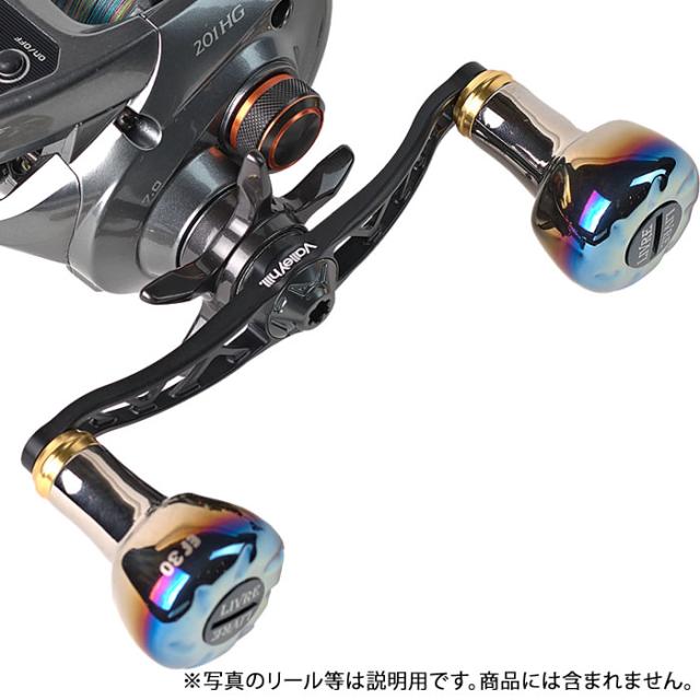 バレーヒル Valleyhill×リブレフェザー100+EF30 シマノ右用 GBK G-ブラック (リール ハンドル リール ハンドルノブ)【送料無料】