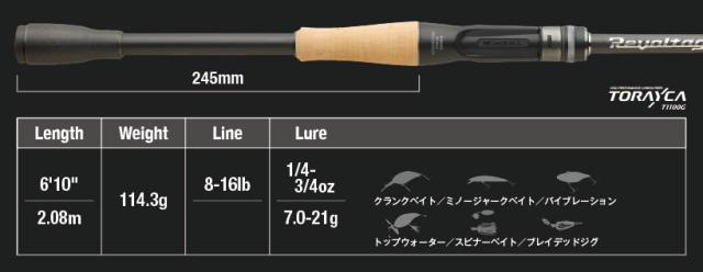 ジャッカル 23 リボルテージ RV2-C610M (ブラックバス ロッド 竿 釣り