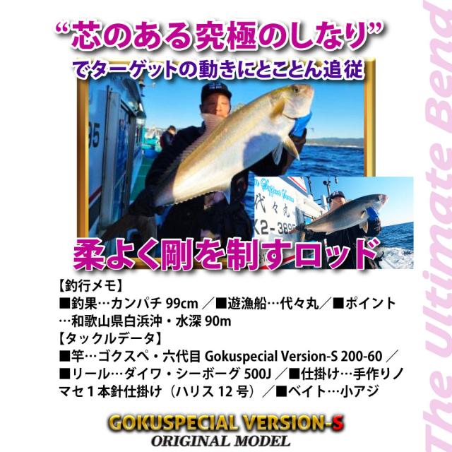 ピュアテック 六代目 ゴクスペシャル バージョンS 220-60 (竿 ロッド 船 海 釣り)(大型商品A)_5