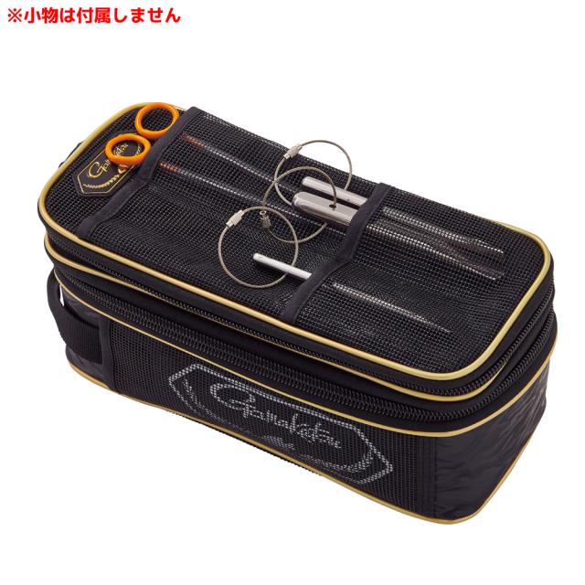 がまかつ ツールメッシュポーチ(がま石) ブラック GM2541 (フィッシングポーチ 収納)
