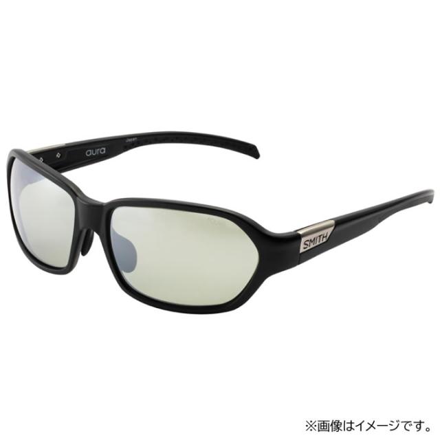 スミス オーラ マットブラック/X-ライトグリーン37×シルバーミラー (偏光サングラス 偏光グラス 釣り メンズ)【送料無料】