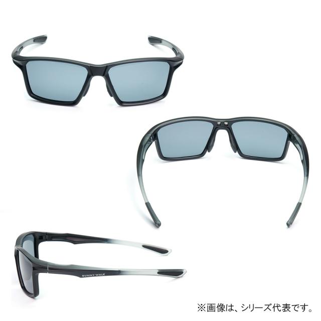 バニーウォーク 偏光グラス マットブラック×クリアグレー/スモーク BW-0250F (偏光サングラス 釣り メンズ)_1