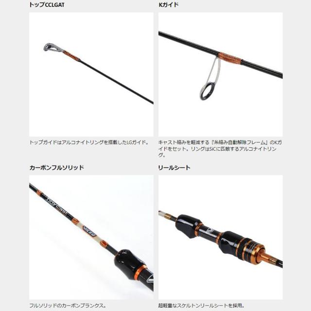 プロックス ビセオ タイニーキャストエアーK S-15UL VTCAKS15UL (釣り竿 万能竿 ロッド)_1