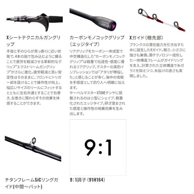 シマノ 24 サーベルマスターエクスチューンテンヤ 91H164 (Shimano 竿 ロッド 船 海 釣り)【送料無料】_1