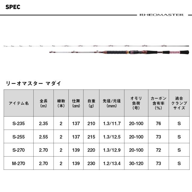ダイワ リーオマスターマダイ S-270・J (Daiwa 竿 ロッド 船 海 釣り)(大型商品A)_6