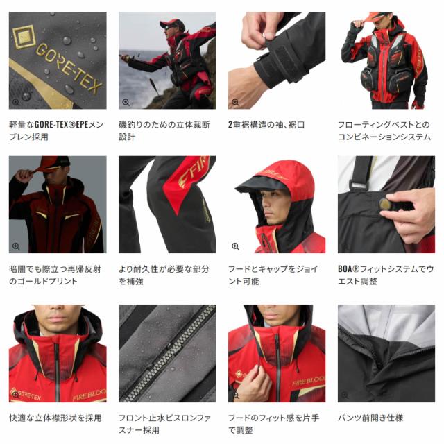 シマノ 25 リミテッドプロ ゴアテックス レインスーツ リミテッドブラック RA-120Y (レインウェア レインスーツ 上下セット)【送料無料】_1