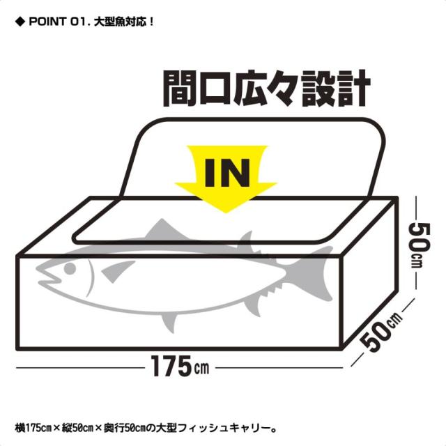 プロックス PROX 保冷ワイドスクエア鮪バッグ 175 ホワイト PX279175W (フィッシングバッグ)【送料無料】_1