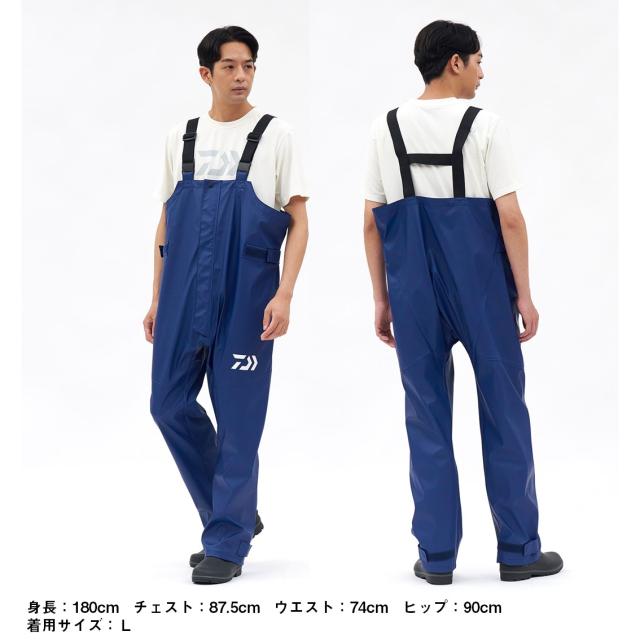 ダイワ PUオーシャンレインサロペット ホワイトヘイズカモ DR-6226P (レインウェア レインパンツ)_4