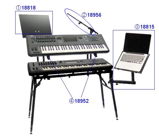 K&M ST18951 キーボードスタンド〈ケーアンドエム〉の通販はau PAY 