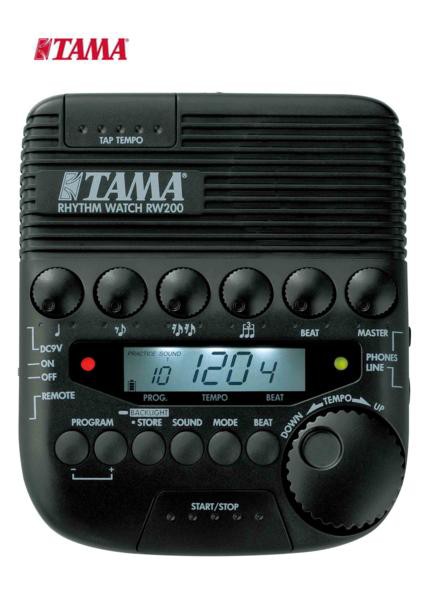 TAMA Rhythm Watch RW200 リズムウォッチ ソフトケース付き〈タマ〉