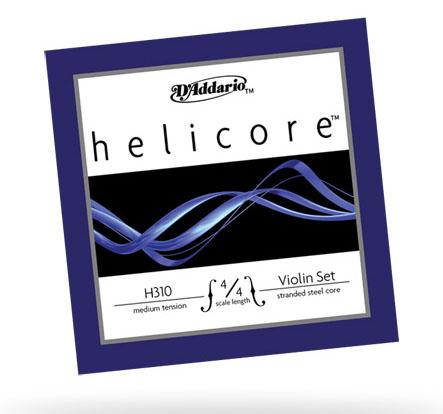 D'Addario バイオリン弦セット H310 分数弦 Helicore Violin Strings〈ダダリオ〉